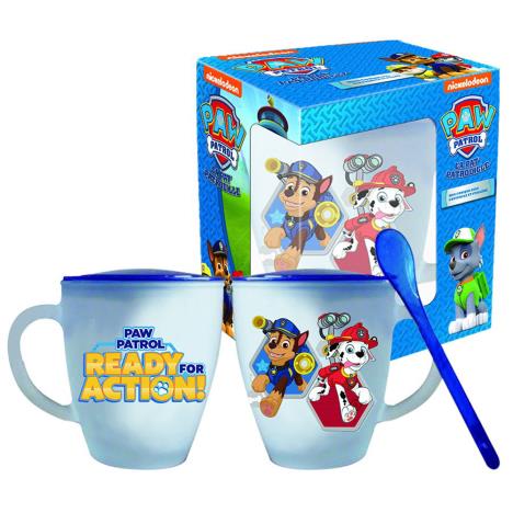 Paw Patrol Glass Mug with Cover & Spoon £3.49